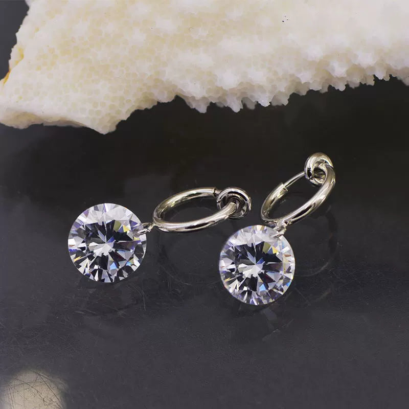 Close-up of the diamond charm showcasing its brilliance