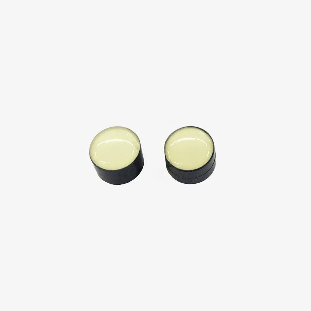 Glow in the Dark Magnetic Ear Studs – daylight front view