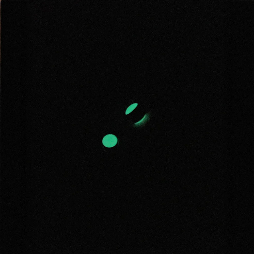 Unisex clip-on style luminous stud earrings glowing in dark