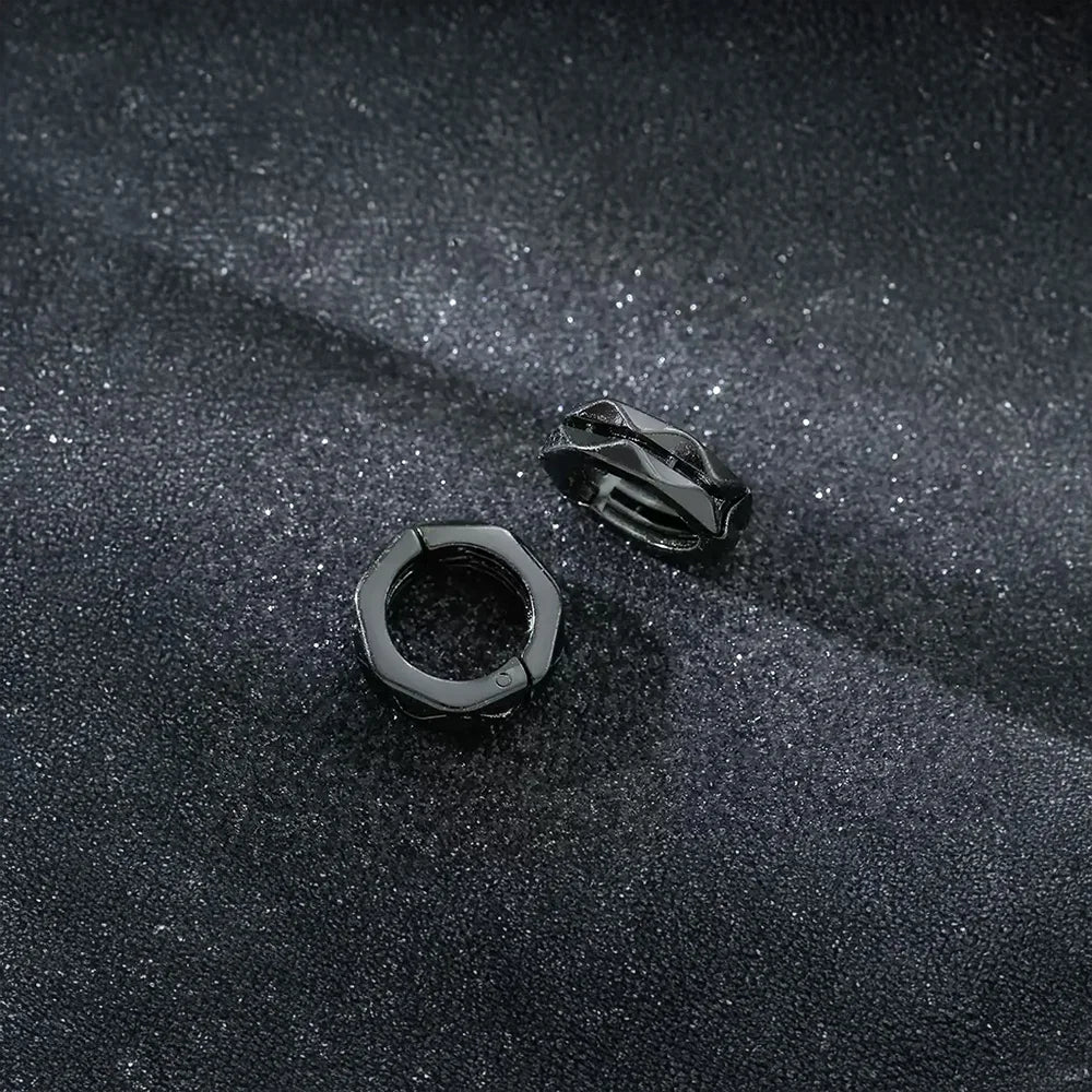 black clip earrings – fashion hoops for streetwear looks