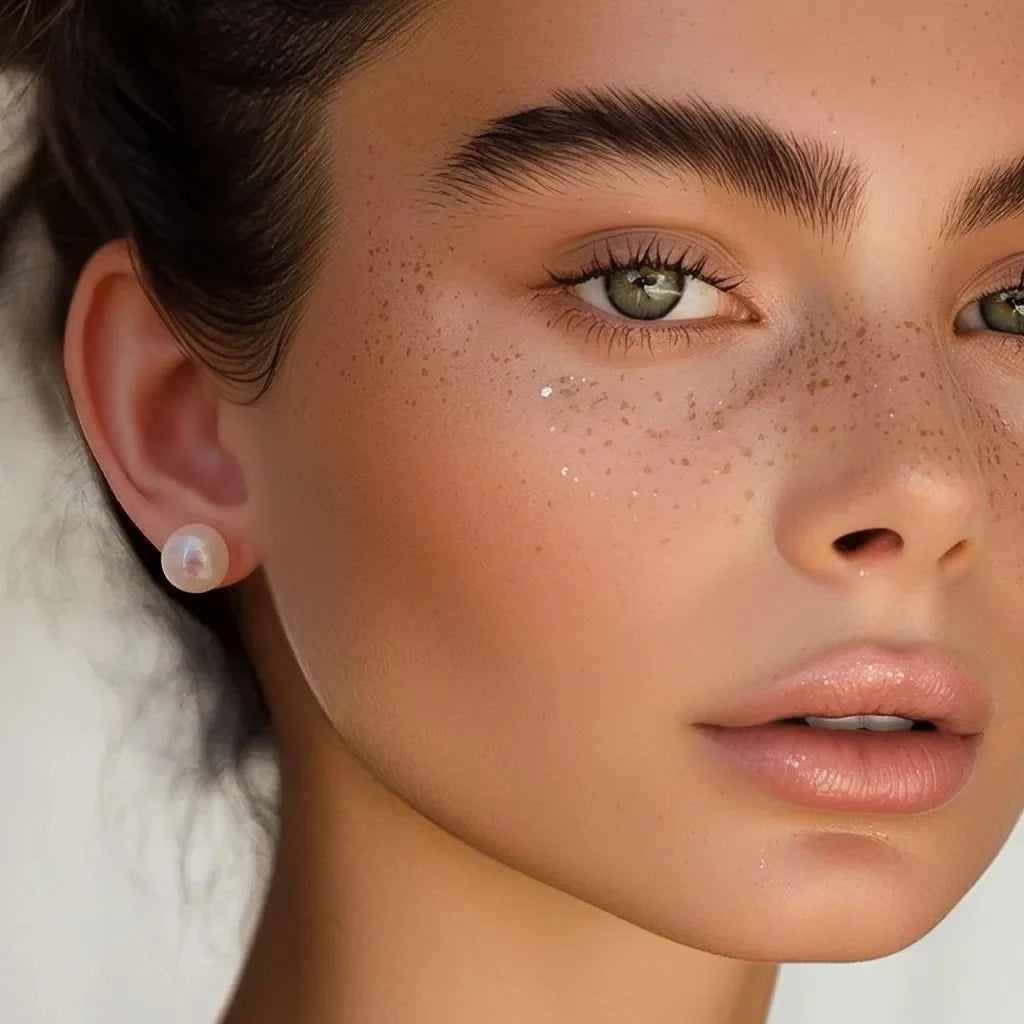 Iridescent Pearl Clip-On Earrings