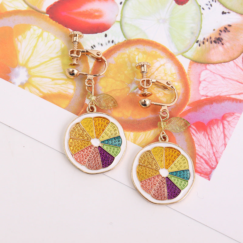 Eye-catching fruit drop earrings for a touch of summer whimsy. Perfect for summer or pride gifts
