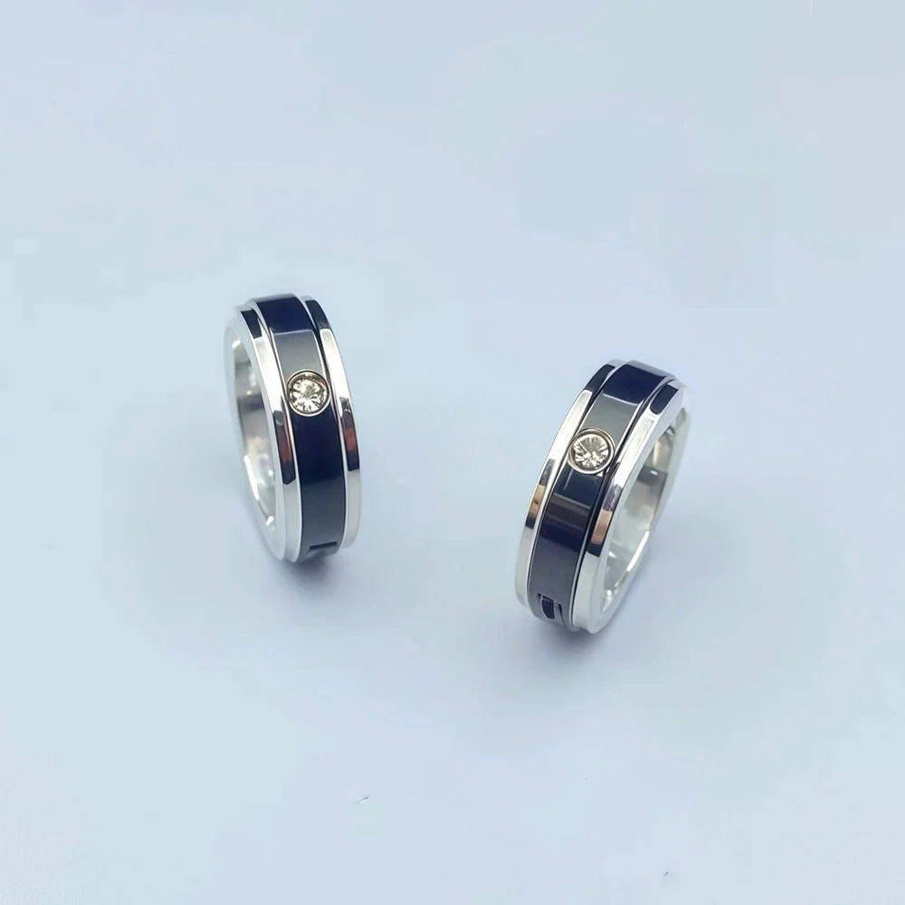 Titanium steel muscular earrings for men, non-pierced design