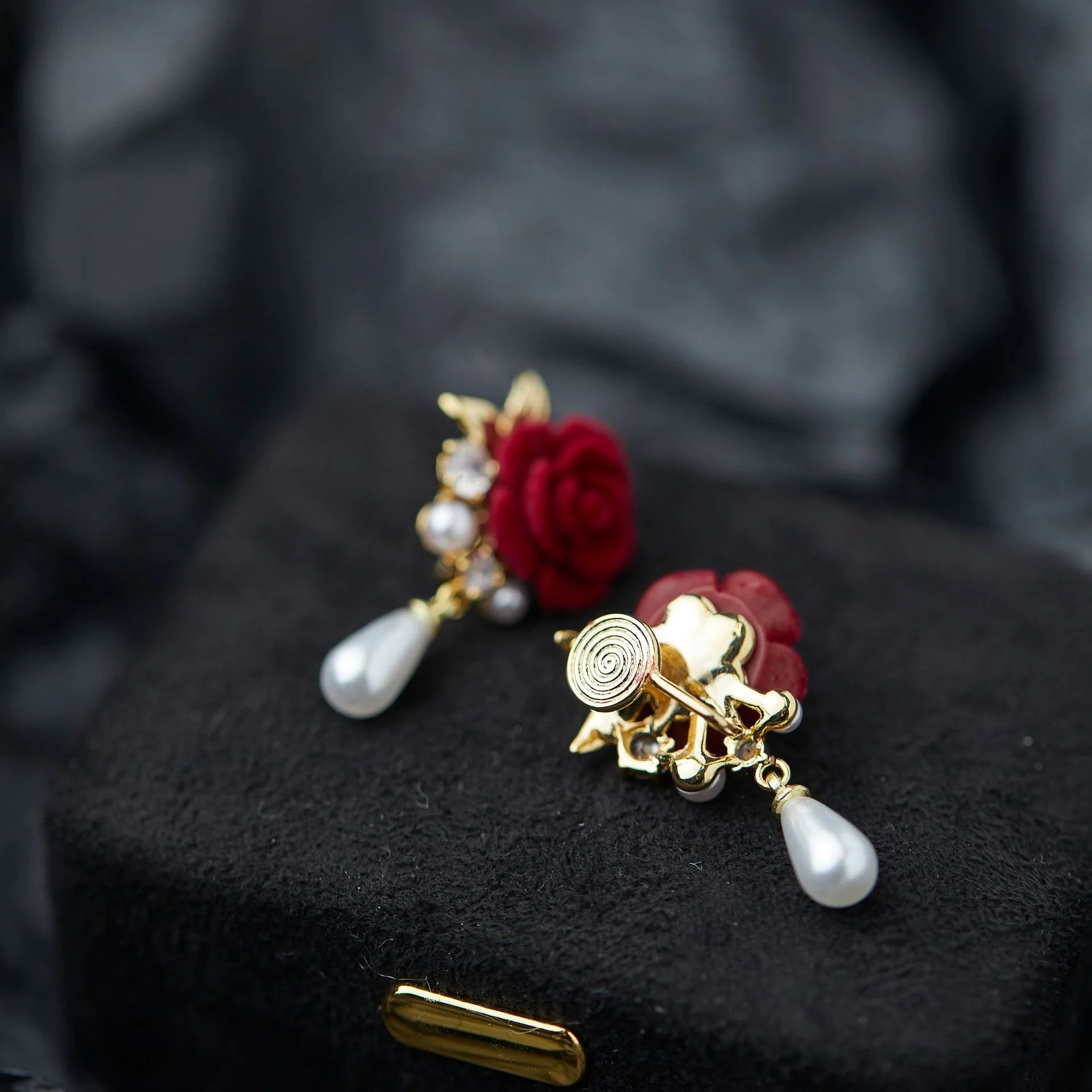 Lightweight and stylish clip-on earrings for women, perfect for weddings and special events.