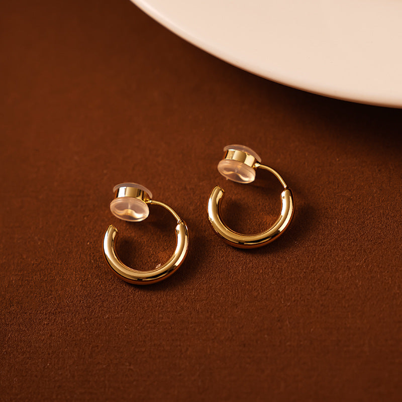 Gold Clip On Earrings