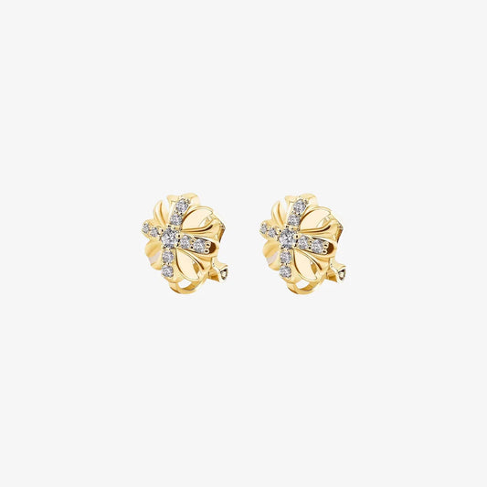 Statement clip-on earrings in gold for men and women