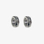 Silver fake hoop earrings – edgy accessory for men and women