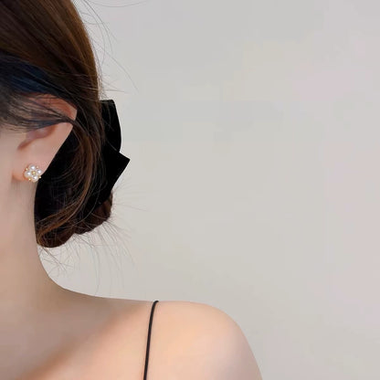 Romantic fake pearl clip on earrings for weddings and daily wear