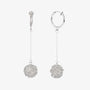 Front view of the earrings showcasing the intricate filigree design.