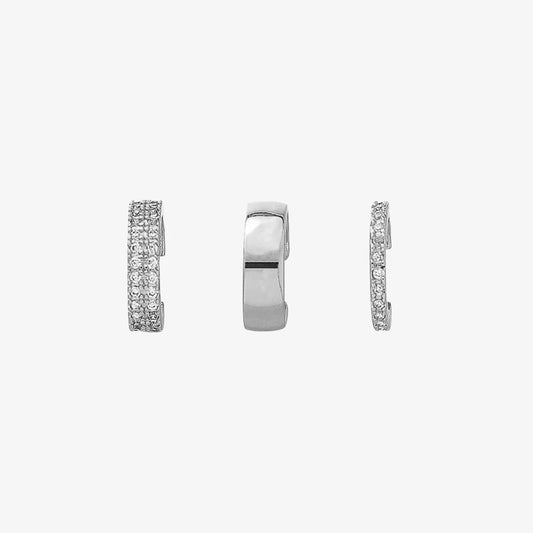 Trio Silver Ear Cuff Stacking Set
