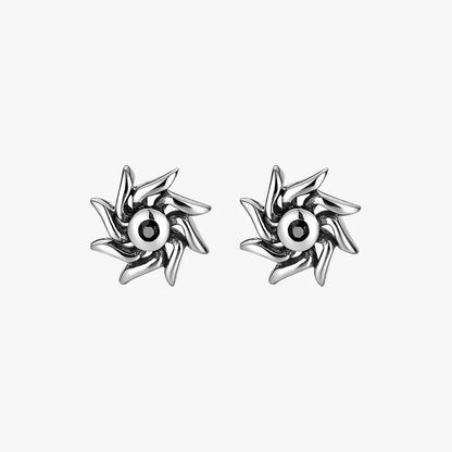 Masculine magnetic earrings for men with black zircon