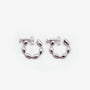 Women's Sterling Silver Clip-On Hoop Earrings with Screw-Back