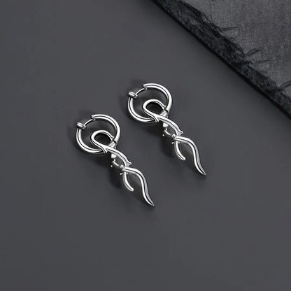 Lightweight men's fake earrings, ideal for guys who prefer non-pierced options.