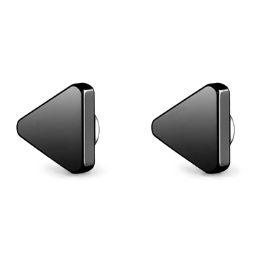black stainless steel triangle magnetic ear studs for men offer a stylish and comfortable ear accessory option