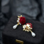 Lightweight and stylish clip-on earrings for women, perfect for weddings and special events.