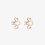 Silver Wavy Tragus Cuff displayed on a white background, highlighting its sleek design.