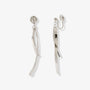 Ces boucles d'oreilles pendantes à clip en forme de ruban argenté apportent une touche minimaliste à toutes vos tenues. Leur design fin et élégant crée un look moderne et raffiné. Fabriquées en alliage avec une fermeture à clip sécurisée, elles sont parfaites pour les oreilles non percées.