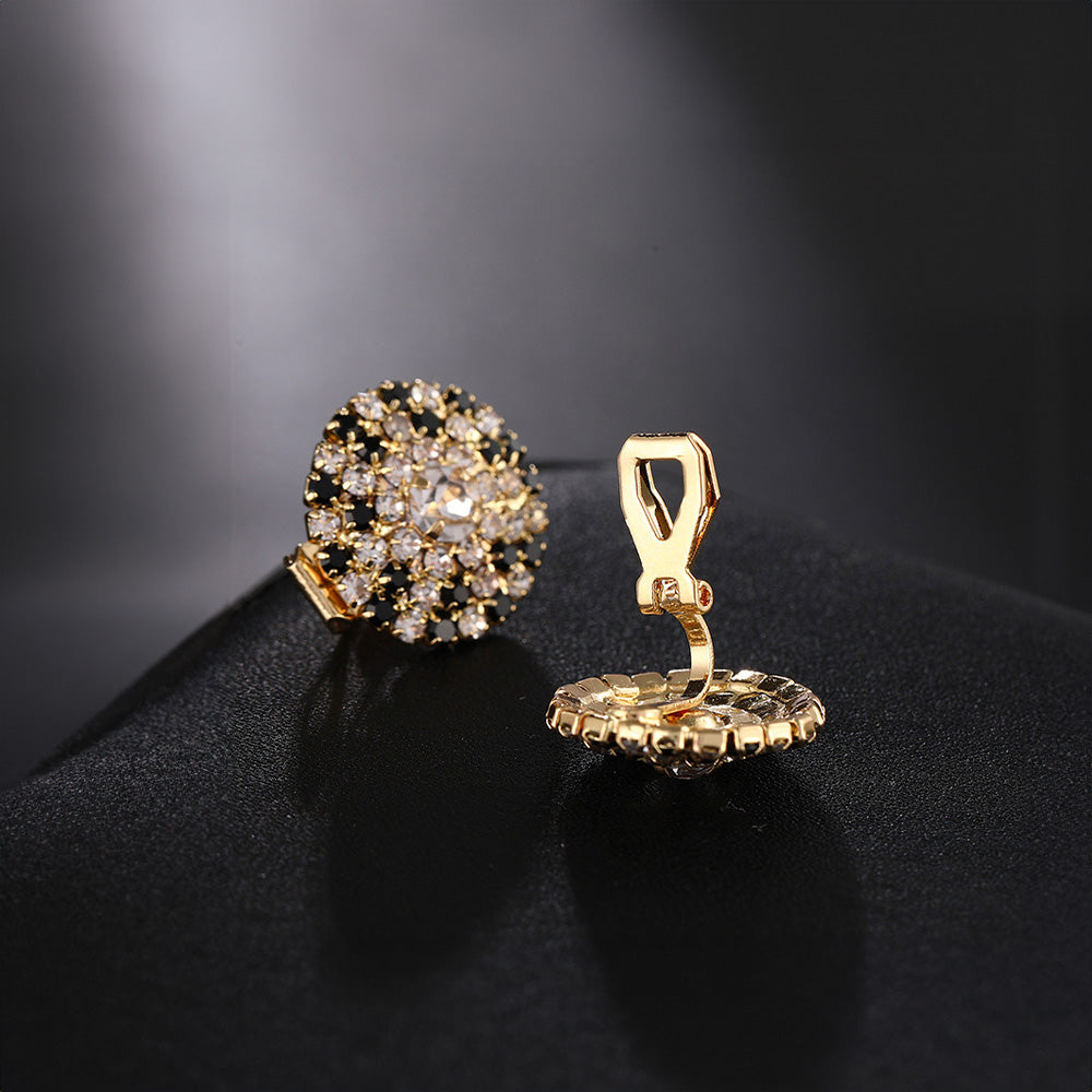 Crafted from high-quality 18K gold plated copper alloy, these earrings offer a touch of luxury.