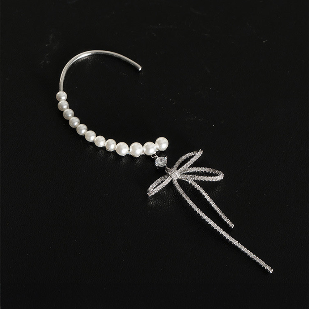 pearl ear wrap cuff earrings